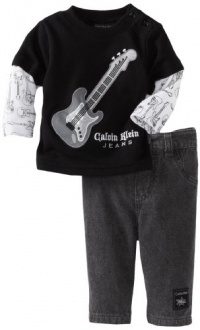 Calvin Klein Baby-boys Newborn Twofer Tee And Jean Calvin Klein Baby-boys Newborn Twofer Tee And Jean