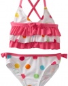 ABSORBA Baby-Girls Infant Multi Dot Swimsuit Two Piece