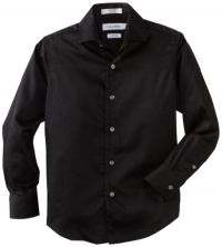 Calvin Klein Boy's 8-20 Sateen Hanging Dress Shirt Calvin Klein Boy's 8-20 Sateen Hanging Dress Shirt