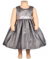 Princess Faith Iris Dress with Diaper Cover (Sizes 12M - 24M) - gray, 24 months