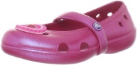 Crocs Keeley Iridescent Flat (Toddler/Little Kid/Big Kid),Raspberry/Raspberry,13 M US Little Kid