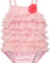 Carter's Butterfly Cutie 1-piece Ruffle Swimsuit Pink (24 Months)