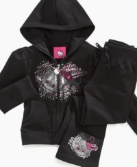 Sweet shimmery style. This sequin-front hoodie with a fun Hello Kitty crown graphic gives her a cute, cozy look. Sweet shimmery style. This sequin-front hoodie with a fun Hello Kitty crown graphic gives her a cute, cozy look.