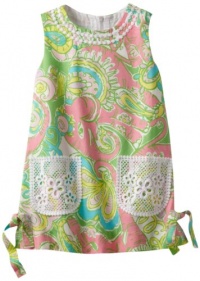 Lilly Pulitzer Girls 2-6X Little Classic Shift Lace, Multi Chin, 3 Lilly Pulitzer Girls 2-6X Little Classic Shift Lace, Multi Chin, 3