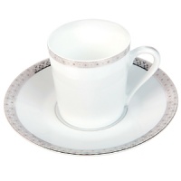 Crafted of the finest genuine Limoges porcelain for lasting strength and beauty, each piece in the Bijoux collection from Philippe Deshoulieres is artfully accented with shiny platinum details. Crafted of the finest genuine Limoges porcelain for lasting strength and beauty, each piece in the Bijoux collection from Philippe Deshoulieres is artfully accented with shiny platinum details.