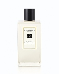 Experience the surprising, sensuous freshness of sweet pears, wrapped in a bouquet of white freesias, on a subtle background of scrambling wild roses and skin-warming amber, pathouli and woods. English Pear & Freesia Shower Gel gets skin sparkling clean and leaves just a hint of fragrance. With a moisturizing lather, it awakens the senses. Experience the surprising, sensuous freshness of sweet pears, wrapped in a bouquet of white freesias, on a subtle background of scrambling wild roses and skin-warming amber, pathouli and woods. English Pear & Freesia Shower Gel gets skin sparkling clean and leaves just a hint of fragrance. With a moisturizing lather, it awakens the senses.