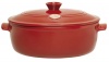Emile Henry Flame Top 6-1/3-Quart Oval Oven, Red