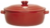 Emile Henry Flame Top 6-1/3-Quart Oval Oven, Red