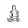 A recreation of the traditional hand-carved wooden Buddha, this crystal figurine, by Kenzo Takada, adds a dash of artistic zen to your environs.