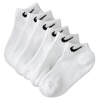 Nike Boy's Performance Low Cut Cushioned Socks (Shoe size: 3Y-5Y, White) Nike Boy's Performance Low Cut Cushioned Socks (Shoe size: 3Y-5Y, White)