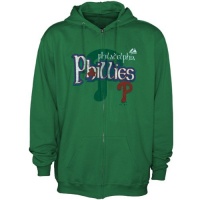 MLB Majestic Philadelphia Phillies Kelly Green Celtic Catch Full Zip Hoodie Sweatshirt MLB Majestic Philadelphia Phillies Kelly Green Celtic Catch Full Zip Hoodie Sweatshirt