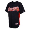 MLB Atlanta Braves Authentic Cool Base Batting Practice Jersey, Navy/Red