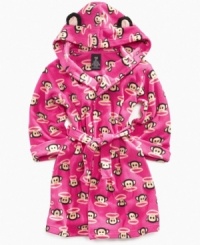 Cute and cozy – the monkey ears on this robe from Paul Frank give her a silly sweet look she'll love. Cute and cozy – the monkey ears on this robe from Paul Frank give her a silly sweet look she'll love.