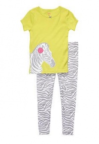 Carter's 2 Piece Set - Zebra With Flower - 3T Carter's 2 Piece Set - Zebra With Flower - 3T