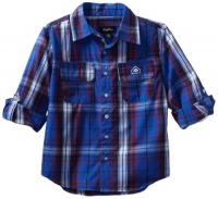 LRG - Kids Boys 2-7 Survival Retreat Woven Shirt, Blue, 4 LRG - Kids Boys 2-7 Survival Retreat Woven Shirt, Blue, 4