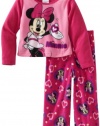 Ame Sleepwear Girls 2-6X We Love Minnie 2 Piece Pajama Set