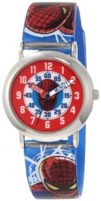 Marvel Comics Spiderman Kids' ASMKQ023 Time Teacher Watch