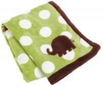 Carters Snuggle Me Elephant Boa Blanket, Green Carters Snuggle Me Elephant Boa Blanket, Green