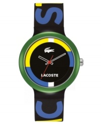 Splash some color on your look with this unisex Goa sport watch from Lacoste! Splash some color on your look with this unisex Goa sport watch from Lacoste!