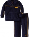 Puma - Kids Baby-Boys Infant Promo Velour Set, Yellow, 12 Months