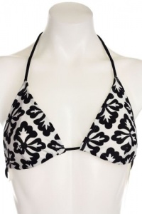 Shoshanna Fleur De Lis B&W Triangle Bikini Top Shoshanna Fleur De Lis B&W Triangle Bikini Top