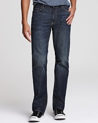 Faded for a lightly worn-in look, these go-to jeans arrive ready to rock from day one, whiskered on the thigh and back of the knee for a modern designer touch. Always comfortable in cotton with a bit of stretch, from John Varvatos USA. Faded for a lightly worn-in look, these go-to jeans arrive ready to rock from day one, whiskered on the thigh and back of the knee for a modern designer touch. Always comfortable in cotton with a bit of stretch, from John Varvatos USA.