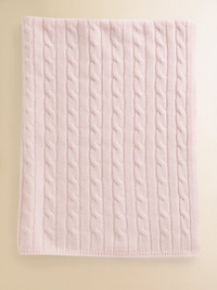 The essence of pampered luxury, crafted in four-ply cashmere with a baby-soft touch and corded detail. A thoughtful gift for their first holiday and sure to become an instant family heirloom. 32 X 38 Four-ply cashmere; dry clean Imported 