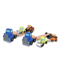 Hauling a steamroller and bulldozer is hard work, and this rugged wooden rig is perfect for the job! Hauling a steamroller and bulldozer is hard work, and this rugged wooden rig is perfect for the job!