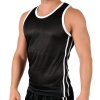 Mens Shiny Breathable Mesh Performance Athletic Workout Tank Top by Gary Majdell Sport