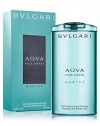 The original exploration of aquatic realm comes to life as AQVA gradually unfolds a fresh, luminous aromatic scent dedicated to a man with a vibrant personality. A free spirit who gains his strength from the force of the ocean waves. The design of the spherical bottle evokes rocks and pebbles softened by the sea, whilst its aqua-green tones reference unequivocally the hues of the sea. Top notes: neroli bigarade and grapefruit; heart: posidonia and rosemary flower; base note: white cedar wood.