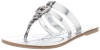 Jessica Simpson Nev 11/25 SP Sandal (Toddler/Little Kid/Big Kid),Silver/Leopard Print,5 M US Big Kid