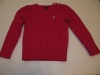Ralph Lauren Cable Knit Sweater Girls Size 3/3t Hot Pink