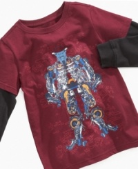Convert energy to pure cool. Renovate his style with this layered graphic tee from Greendog. Convert energy to pure cool. Renovate his style with this layered graphic tee from Greendog.
