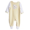 ABSORBA Unisex-Baby Newborn Neutral Velour Footie