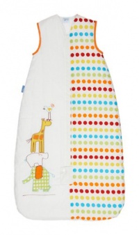 Grobag Baby Sleeping Bag 2.5 Tog, Dotty Day Out, 6-18 Months Grobag Baby Sleeping Bag 2.5 Tog, Dotty Day Out, 6-18 Months