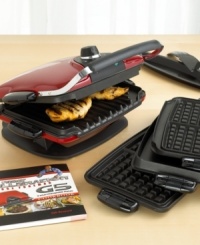 Smart. Healthy. Fast. Now you can prepare delicious, low-fat entrees in minutes. The Next Grilleration by George Foreman is ideal for creating sensational panini, jumbo waffles, grilled cheese, stacks of pancakes and so much more. Model GRP90WGR. Smart. Healthy. Fast. Now you can prepare delicious, low-fat entrees in minutes. The Next Grilleration by George Foreman is ideal for creating sensational panini, jumbo waffles, grilled cheese, stacks of pancakes and so much more. Model GRP90WGR.