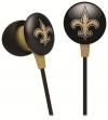 iHip NFF10200NOS NFL New Orleans Saints Mini Ear Buds, Gold/Black