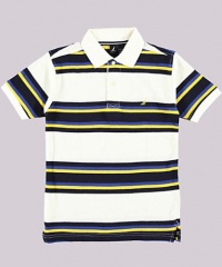Nautica Sportswear Kids Boys 8-20 SS Multi Stripe Polo Shirt Nautica Sportswear Kids Boys 8-20 SS Multi Stripe Polo Shirt