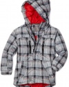 LRG - Kids Boys 2-7 Little The Slacker Jacket, Black/Red Plaid, 4