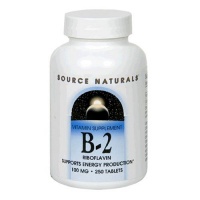 Source Naturals Vitamin B-2 Riboflavin 100mg, 250 Tablets (Pack of 2) Source Naturals Vitamin B-2 Riboflavin 100mg, 250 Tablets (Pack of 2)