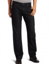 Levi's Men's 569 Loose Straight Black Amped Jean