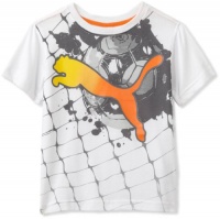 Puma - Kids Boys 2-7 Lit Net Splatter Tee, White, 6 Puma - Kids Boys 2-7 Lit Net Splatter Tee, White, 6