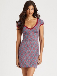 A vibrant print inspired by vintage French florals enlivens this incredibly soft jersey shift.V-neckCap sleevesEmpire waist90% viscose/10% elastaneHand washMade in Italy A vibrant print inspired by vintage French florals enlivens this incredibly soft jersey shift.V-neckCap sleevesEmpire waist90% viscose/10% elastaneHand washMade in Italy
