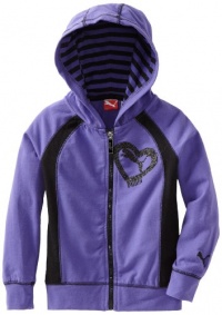 Puma - Kids Girls 2-6X Stripe Lined Zip Tunic, Simply Purple, 6X Puma - Kids Girls 2-6X Stripe Lined Zip Tunic, Simply Purple, 6X