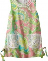 Lilly Pulitzer Girls 2-6X Little Classic Shift Lace, Multi Chin, 2