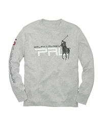 A Long-Sleeved Jersey Active Tee is perfect for sporty style and comfort. A Long-Sleeved Jersey Active Tee is perfect for sporty style and comfort.
