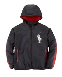 An Active Lined Track Jacket is a comfortable and functional addition to any boy's wardrobe, featuring a fully lined interior and an attached hood. An Active Lined Track Jacket is a comfortable and functional addition to any boy's wardrobe, featuring a fully lined interior and an attached hood.