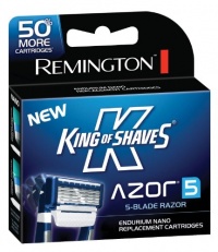 Remington King of Shaves Azor 5 Men's Shaver Replacement Cartridges 6 count Remington King of Shaves Azor 5 Men's Shaver Replacement Cartridges 6 count