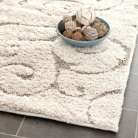 Safavieh Florida Shag Collection SG455-1113 Cream and Beige Shag Area Rug, 5-Feet 3-Inch by 7-Feet 6-Inch Safavieh Florida Shag Collection SG455-1113 Cream and Beige Shag Area Rug, 5-Feet 3-Inch by 7-Feet 6-Inch