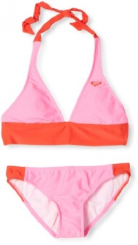 Roxy Kids Girls 7-16 70S Halter Set, Hot Pink/Orange, 10 Roxy Kids Girls 7-16 70S Halter Set, Hot Pink/Orange, 10